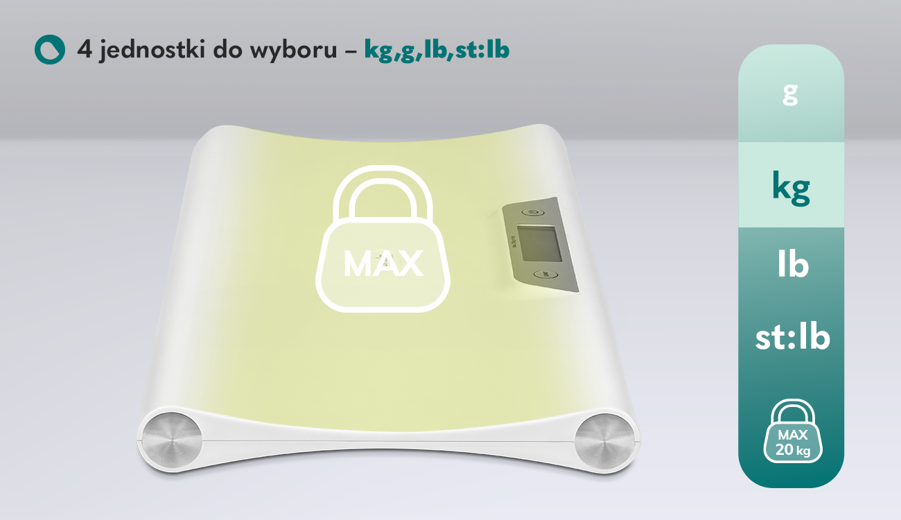 Waga elektroniczna dla niemowląt